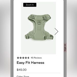 Brand New Maxbone Dog Harness in Sage! Dog never wore. Small & Medium available